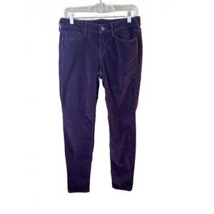 True Religion Women's Purple Velvet Skinny Jeans Mid Rise Size 29